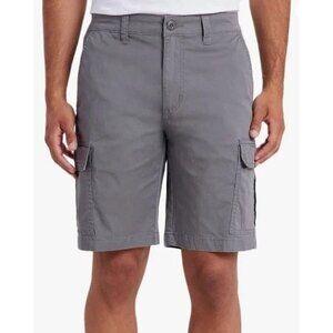 NEW Unionbay Men's 36 Gray Cargo Shorts Cotton & Spandex Casual